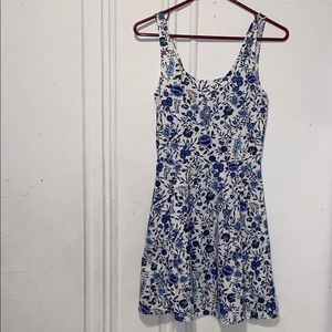 H&M Divided blue floral dress
